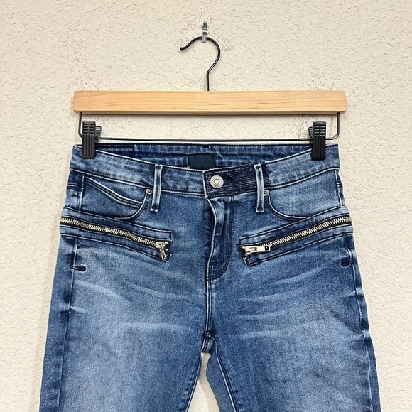 RTA Road to Awe The Jagger Frayed Zip Skinny Jeans *ALTERED* - Picture 3 of 14